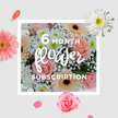 In this image, a tender, pastel bouquet rests as if just placed on a side table in a St Paul's Cray home, its soft colours and textures offering a gentle moment of calm. At the heart of the arrangement, blush pink roses unfold in velvety spirals, each petal curled with natural precision, suggesting both romance and everyday warmth. Surrounding them, gerberas in creamy peach and blush tones open their wide, satiny faces, with smooth petals that draw the eye outward in rings of soft light. Between these larger blooms, white gypsophila appears like tiny stars scattered across the bouquet, clusters of miniature blossoms that create an airy, cloudlike halo around the more substantial flowers. Subtle greenery and neatly gathered stems give structure to the design, while the overall palette stays firmly in the realm of gentle pastels-soft pinks, peaches, and clean whites that feel as tranquil as a quiet walk near the River Cray at the start of spring. The light in the photograph is diffused and flattering, enhancing the sense of freshness, as though the flowers have just been delivered to a doorstep off St Paul's Cray Road or near Poverest Park. The bouquet's mood is uplifting yet soothing, ideal for marking small personal milestones, offering comfort, or providing a continuous thread of beauty through a flower subscription. Each monthly delivery would echo this same feeling of renewal and quiet happiness, filling rooms with the delicate charm and subtle fragrance of fresh roses and daisies, season after season.